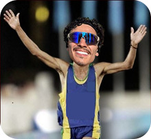 Muito menos, um corpo de um maratonista que tende a ser magro e sem massa muscular.